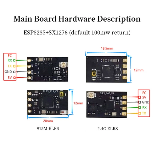 Приймач Pilotix ELRS 868/915 МГц PNP з антеною