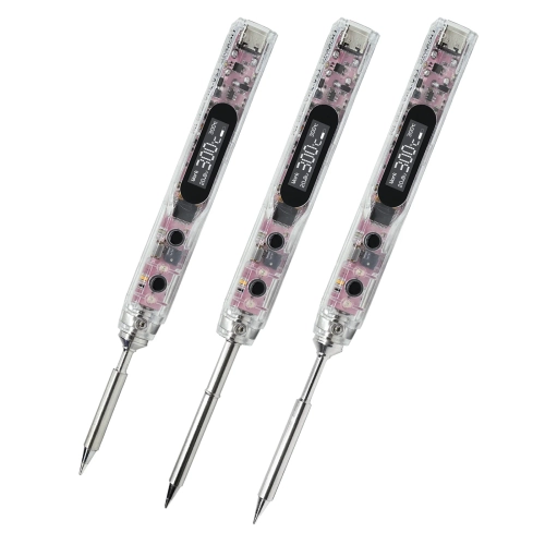 Przenośna lutownica OLED SEQURE SI012 Pro Max Kit z 1 grotem (końcówka TS-B2)
