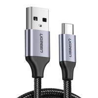 UGREEN US288 0.5m USB to USB-C Cable QC3.0 with Aluminum Plug (Black)