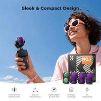 Набір із 4 фільтрів CPL+ND16+ND64+ND256 K&F; Concept для камери Pocket 4p