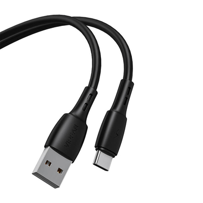 Kabel USB do USB-C Vipfan Racing X05, 3A, 1m (czarny)